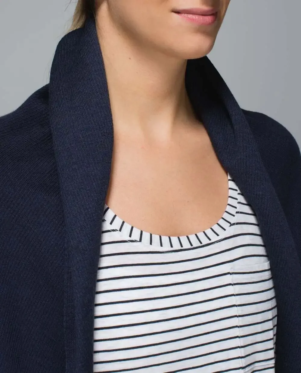 Lululemon Cabin Yogi Reversible Cashmere Blend Open Cardigan Wrap